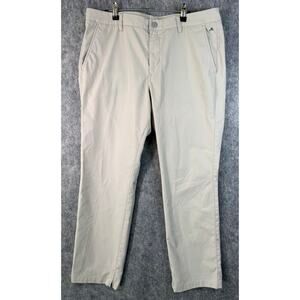Bonobos Maide Mens Golf Pants Chino Ankle Zip Size 36x32 Tan Performance
